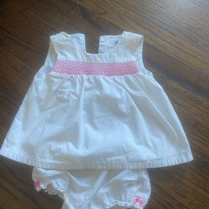 Sweetest white & pink Janie and Jack set (18-24mo)